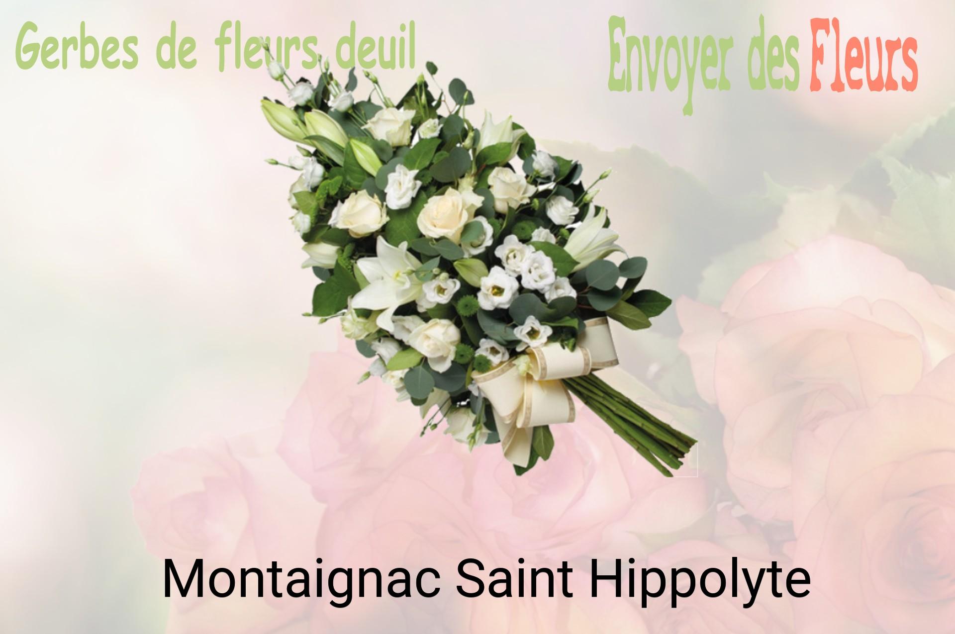 Gerbe de fleurs de deuil livrée à Montaignac-Saint-Hippolyte
